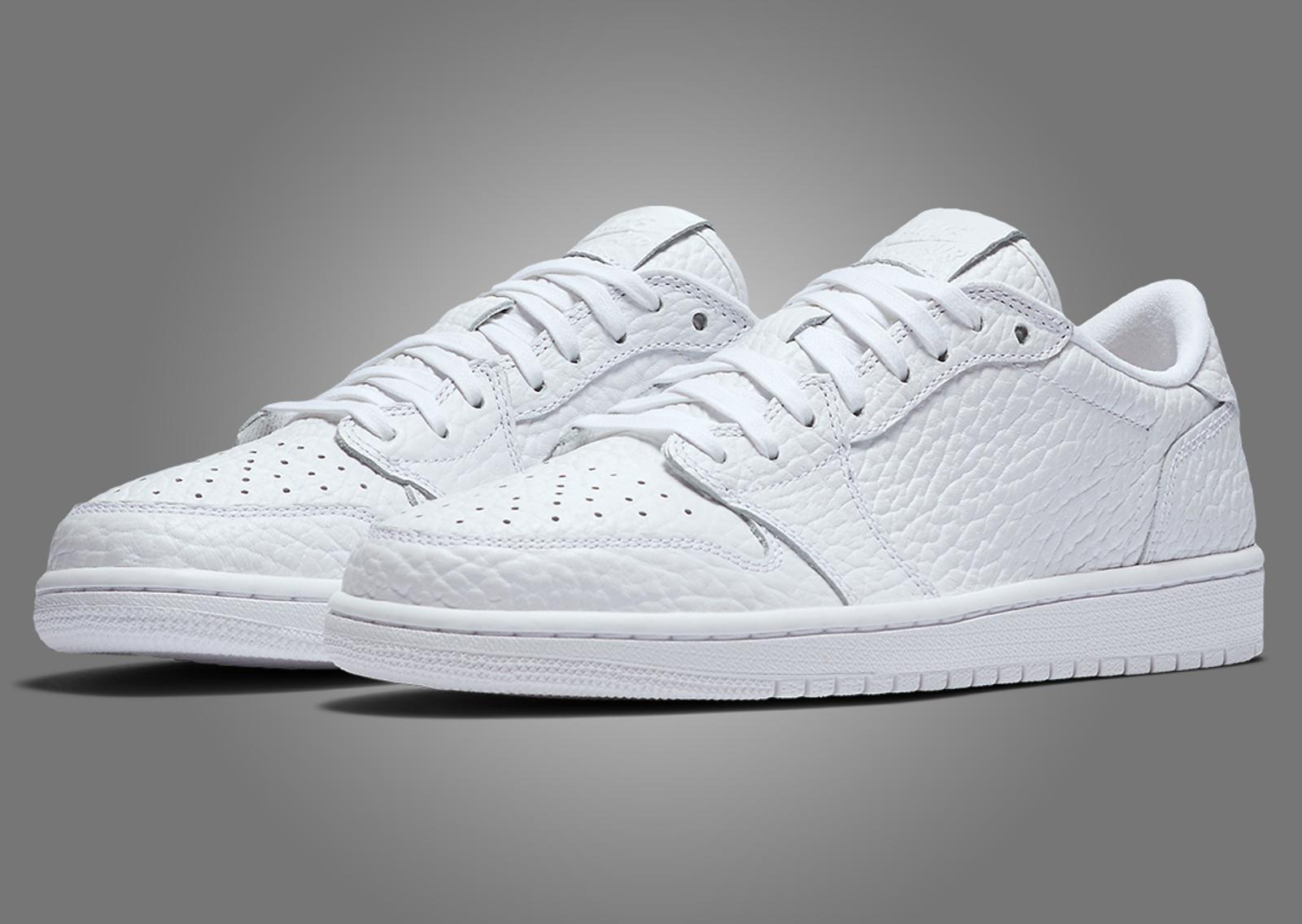 Air Jordan 1 Retro Low NS Triple White Angle