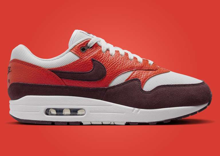 Nike Air Max 1 Burgundy Crush Picante Red Lateral Right