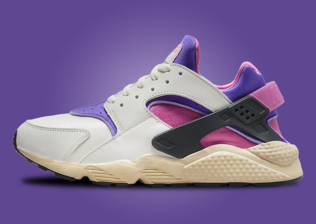 Nike huarache hot sale pink blue