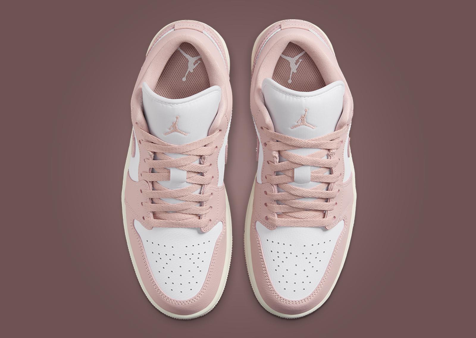 Air Jordan 1 Low White Pink Oxford (W) Top