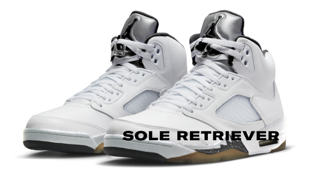 Jordan 5 top white and black