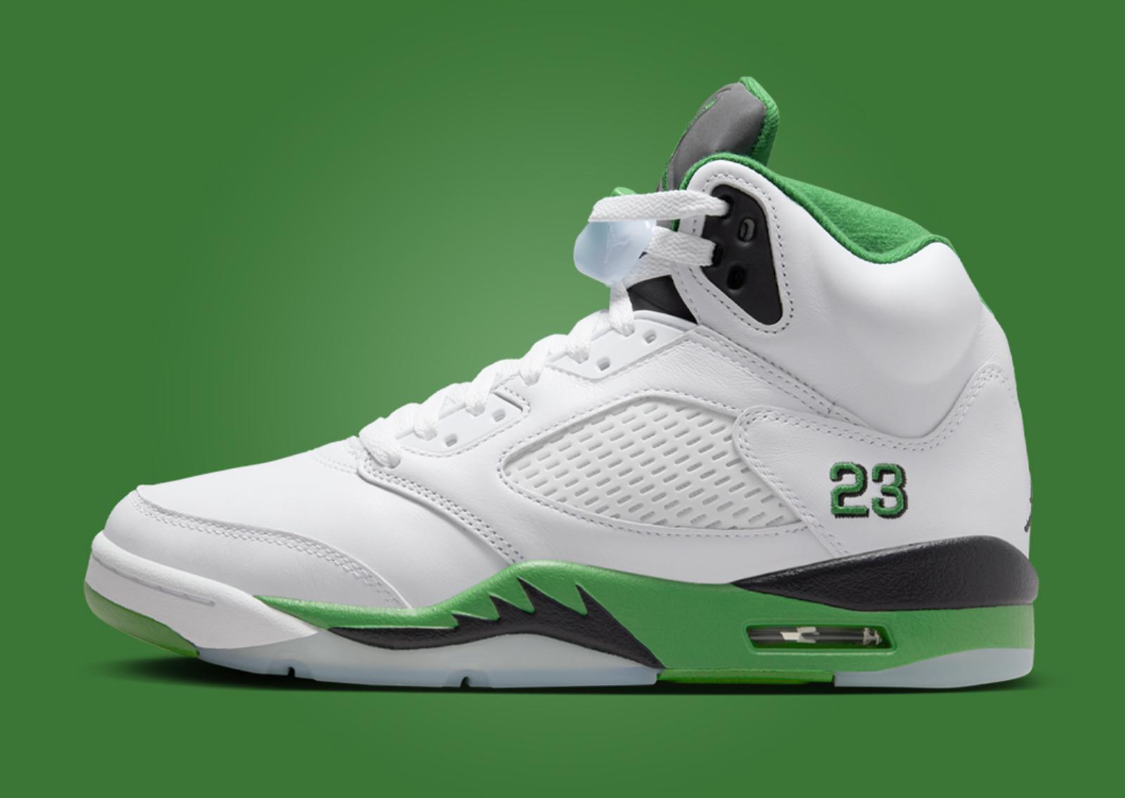 Air Jordan 5 Retro Lucky Green (W) Lateral