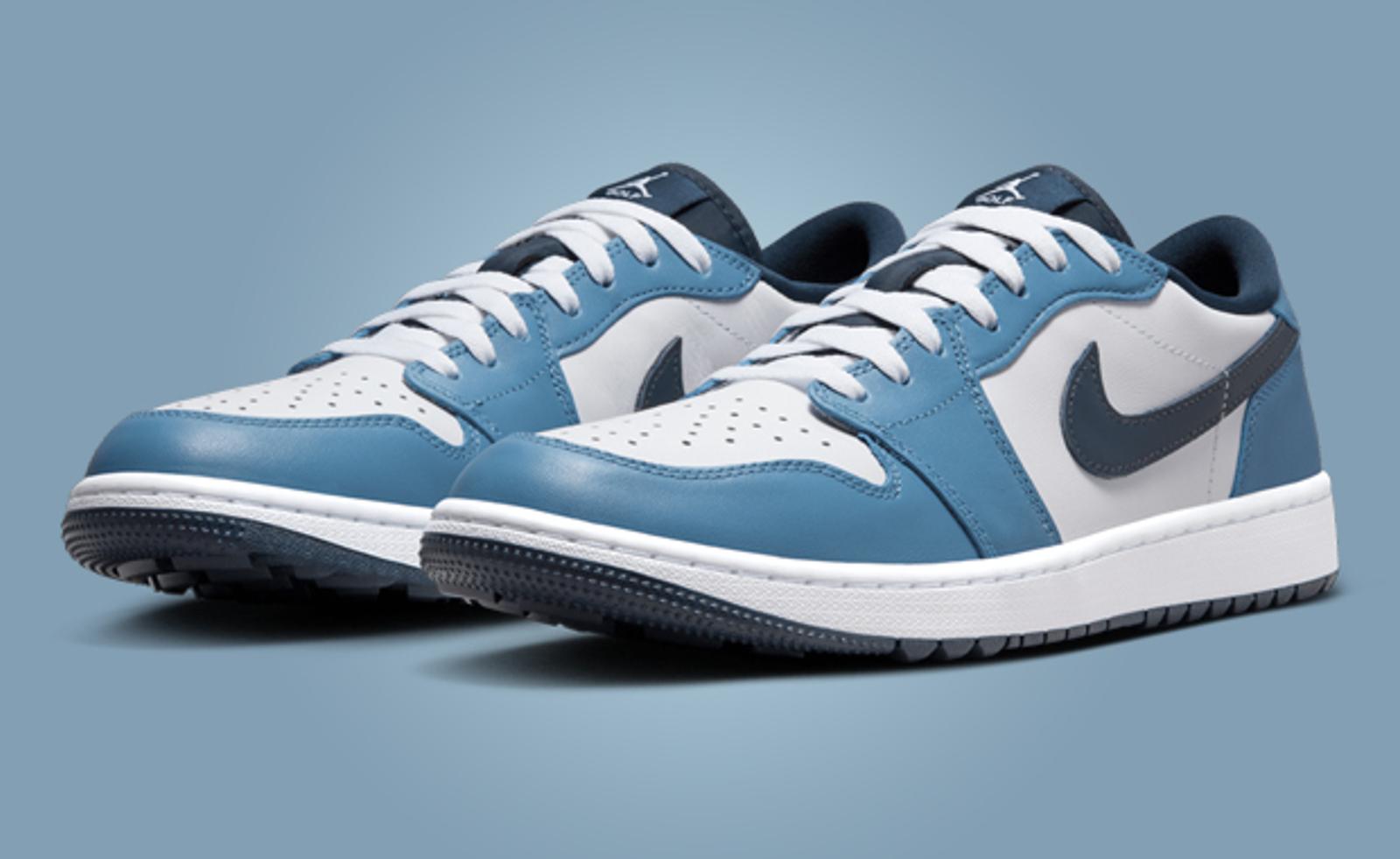 The Air Jordan 1 Low Golf White Aegean Storm Releases July 2024