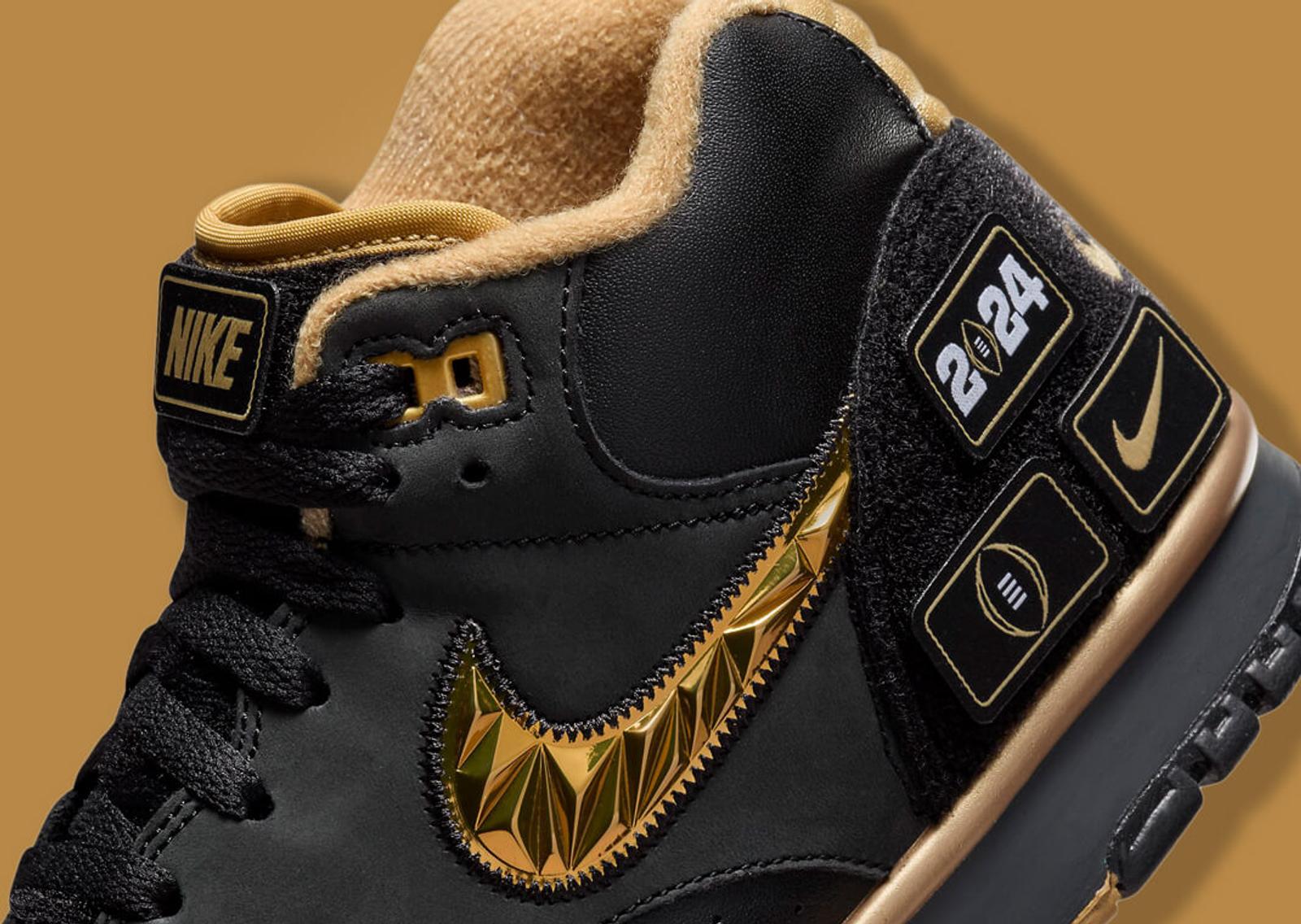 Nike Air Trainer 1 College Football Playoffs Black Gold Velcro Detail