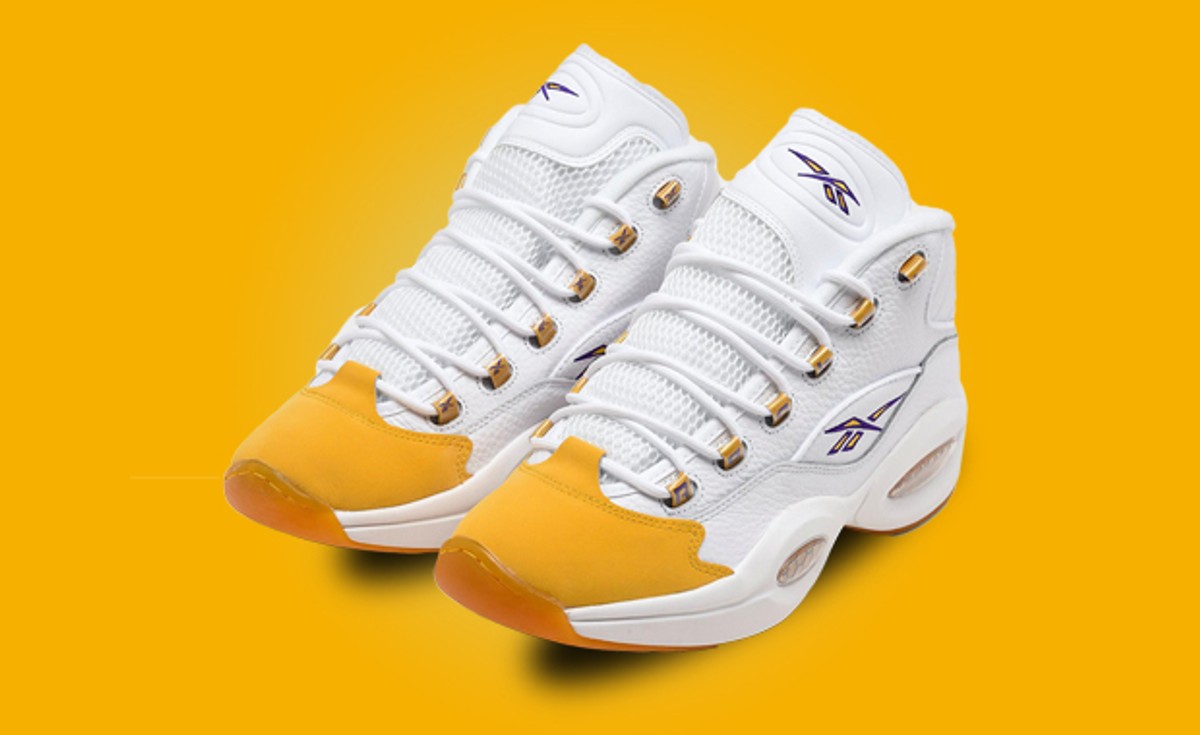 Reebok Pays Tribute To Kobe Bryant Through This LA Lakers-Colored Reebok Question Mid