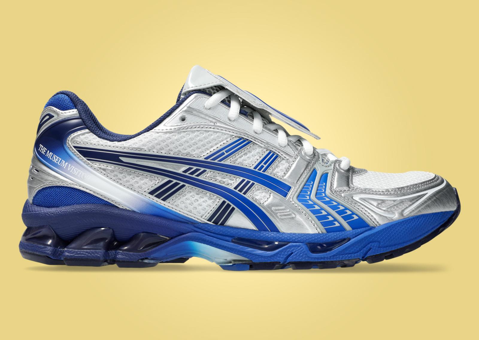 The Museum Visitor x Asics Gel-Kayano 14 Silver Blue Lateral