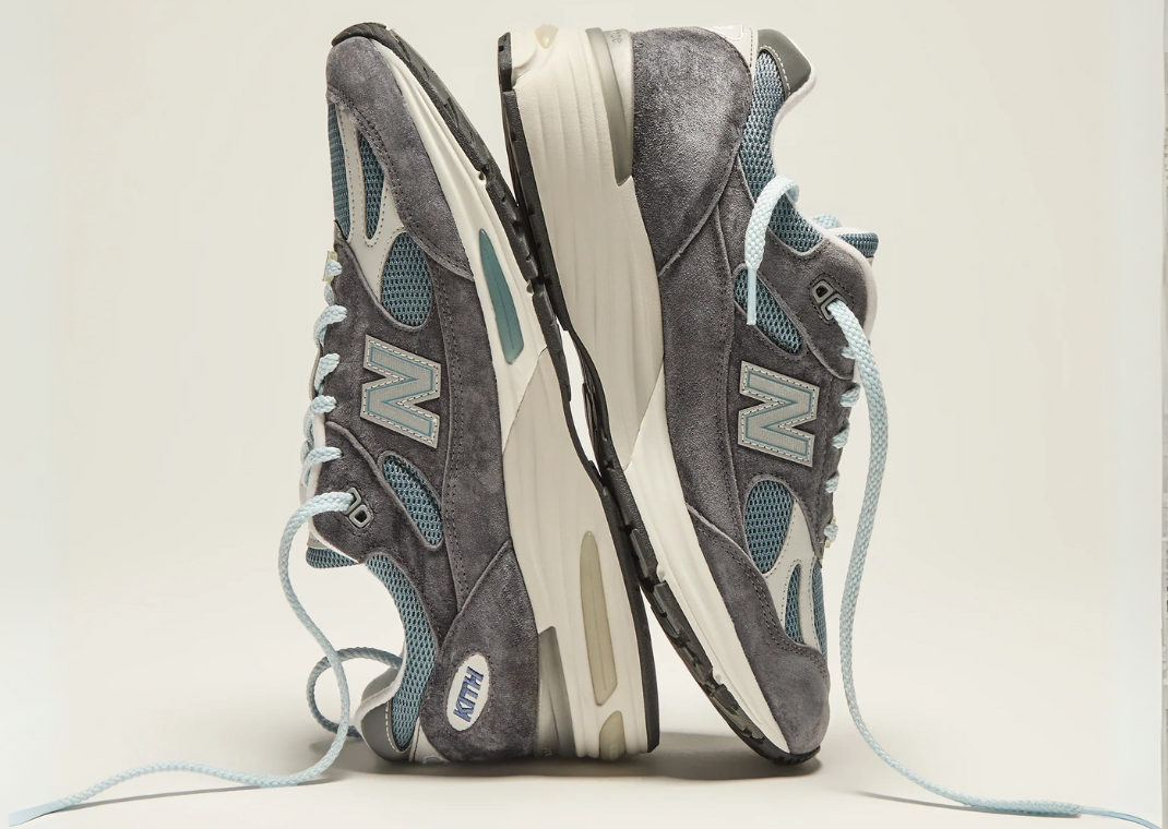 The Kith x New Balance 991v2 Made in UK Steel Blue Releases March 2025