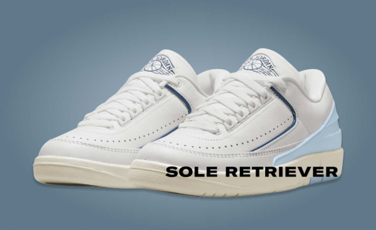 The Air Jordan 2 Low Summit White Diffused Blue Channels UNC