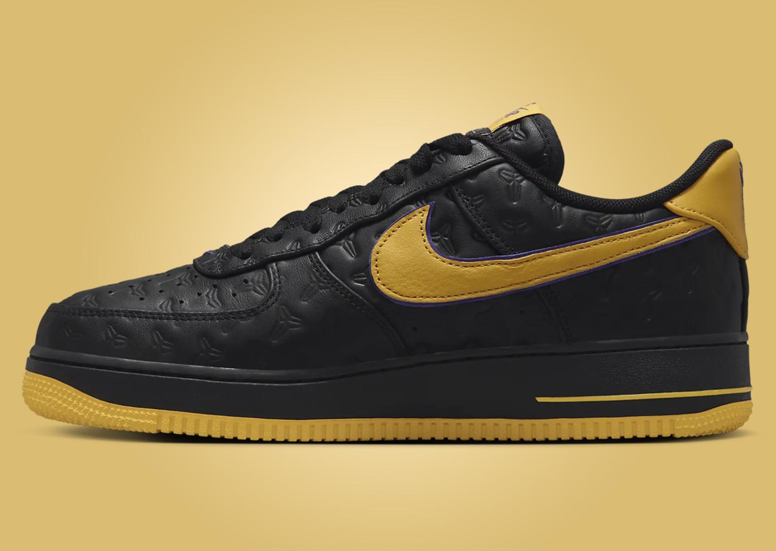 Nike Air Force 1 Low Kobe Bryant Black Medial Right