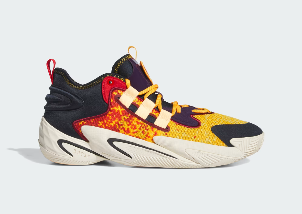 adidas BYW Select Low Collegiate Gold Acid Orange Lateral