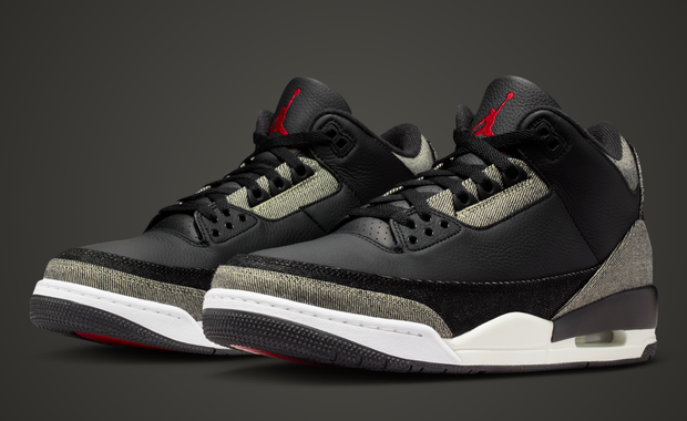 Levi's x Air Jordan 3 Retro Black Cement
