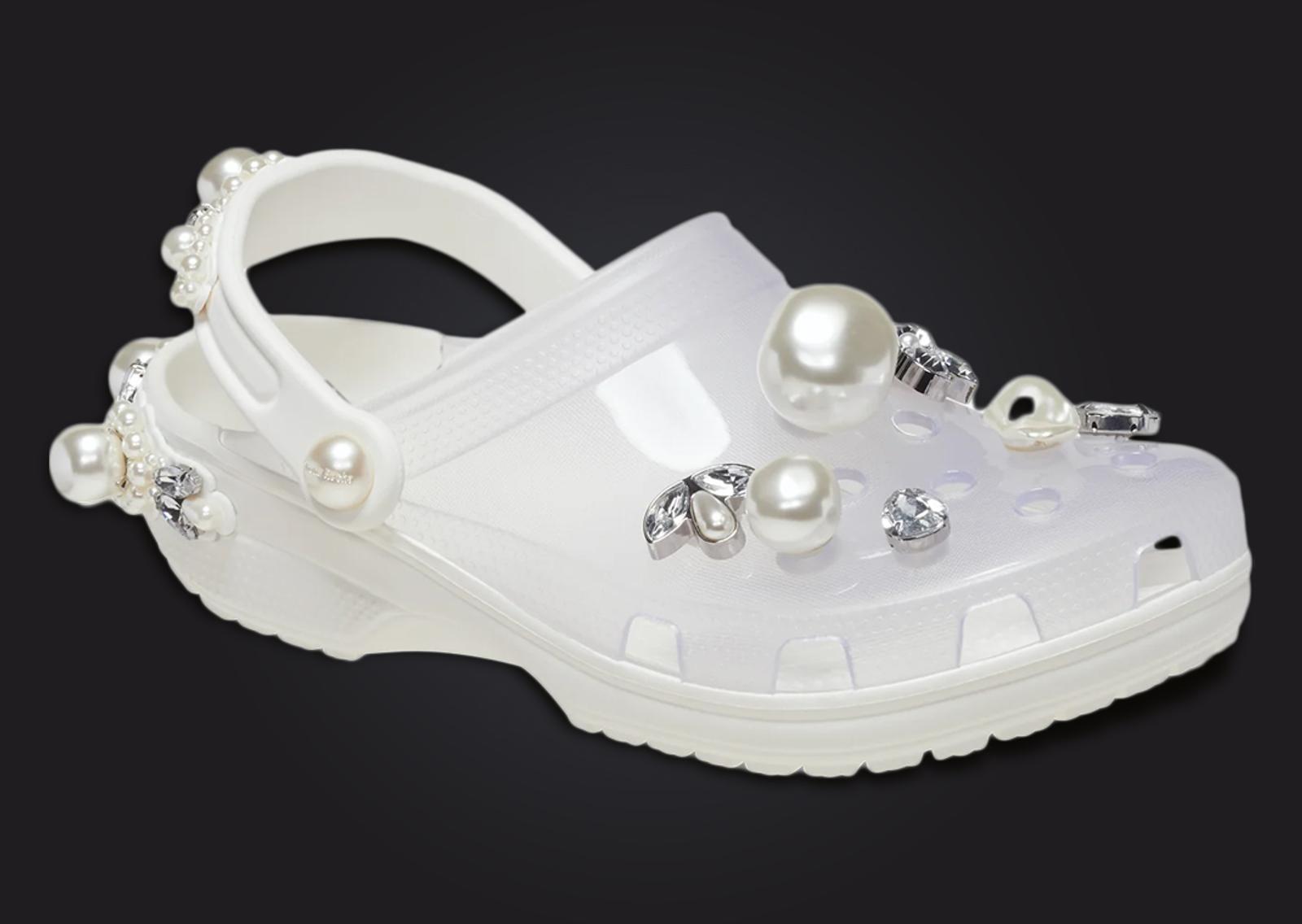 Simone Rocha x Crocs Classic Clog Translucent Angle