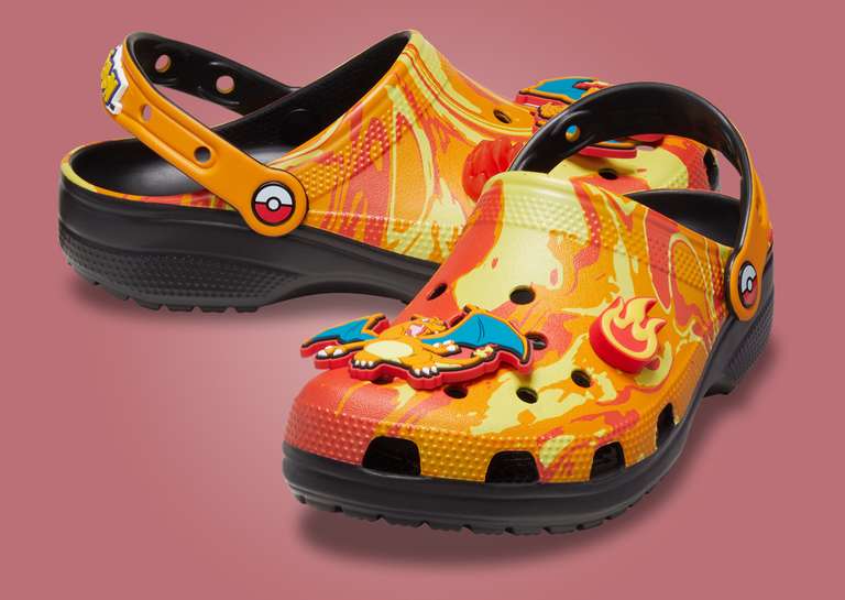 Pokémon x Crocs Classic Clog Charizard Angle