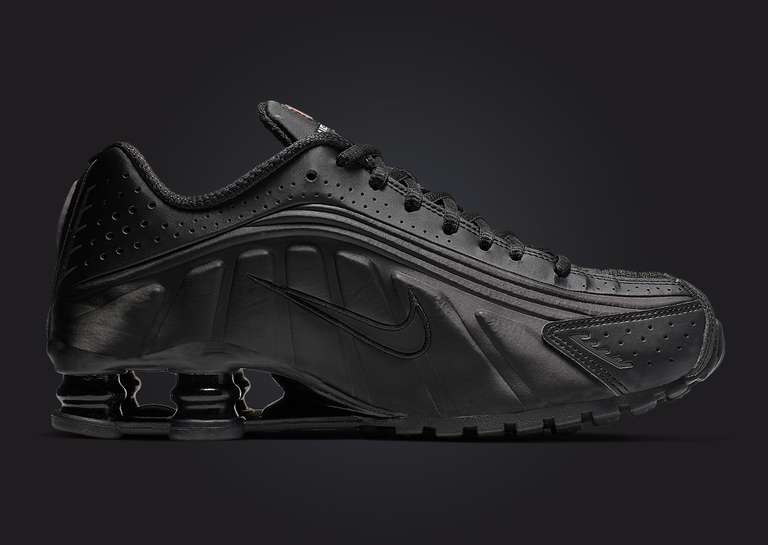 Nike Shox R4 Triple Black (W) Medial