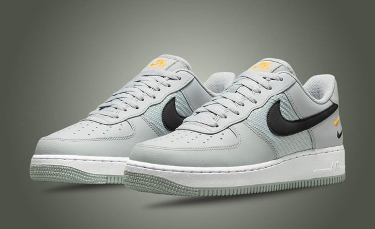 Go For Gold With The Nike Air Force 1 Low Wolf Grey Black University Gold