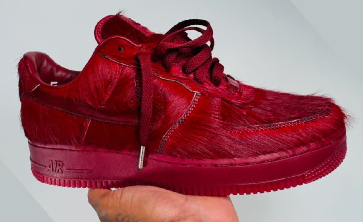 Nike Air Force 1 Low Technicolor Tale Red Pony Hair