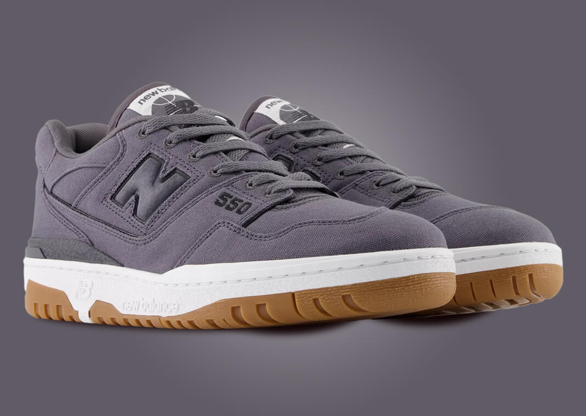 The New Balance 550 Takes On Grey Canvas