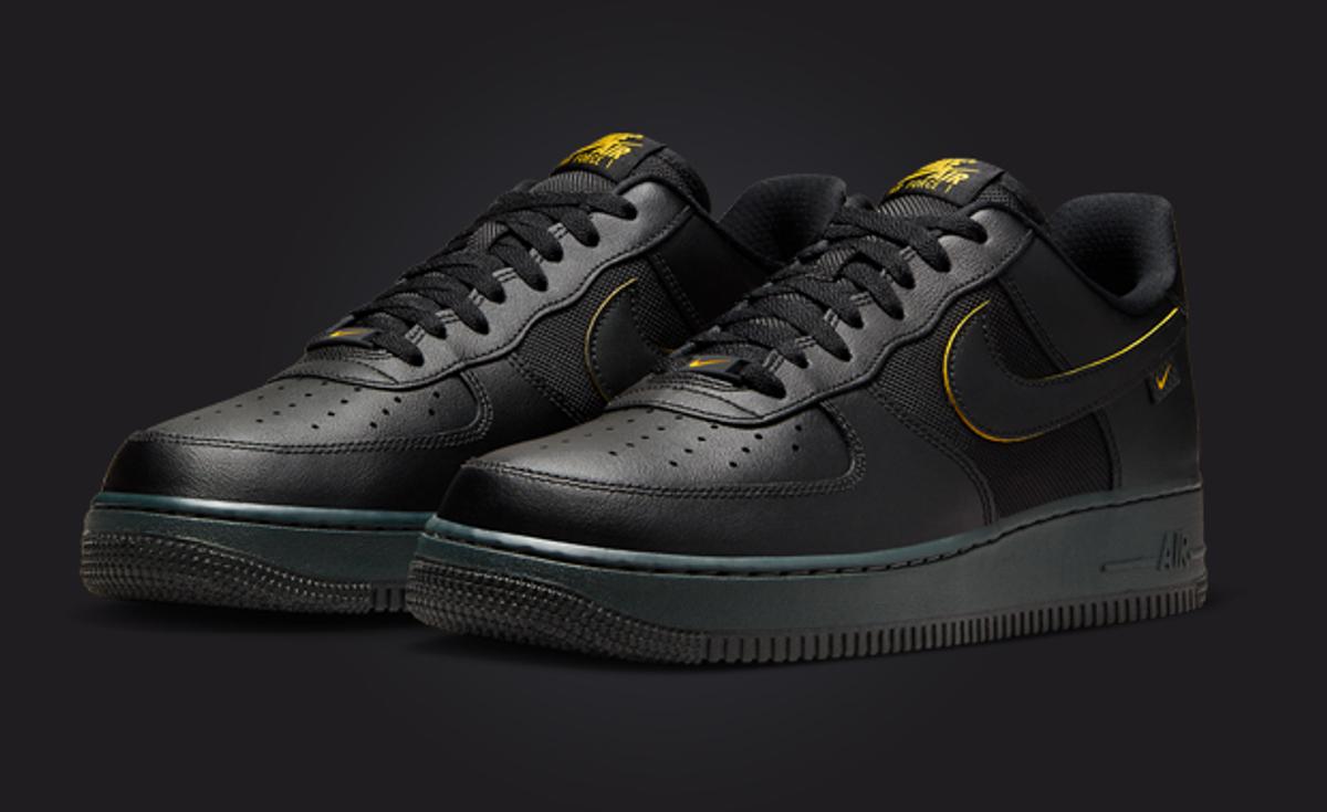Nike Air Force 1 Low Black Yellow Ochre