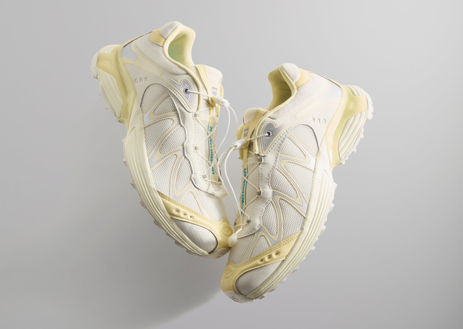 Kith x Salomon XT-Whisper Vanilla Transparent Yellow Angle