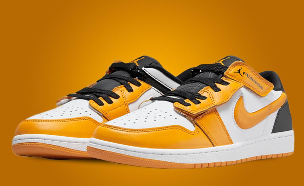 The Air Jordan 1 Low Flyease Goes Bright In Taxi