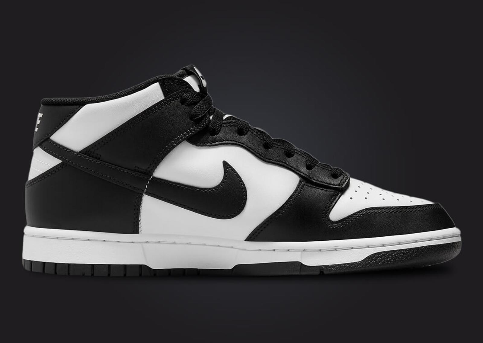 Nike Dunk Mid Leather Panda Medial