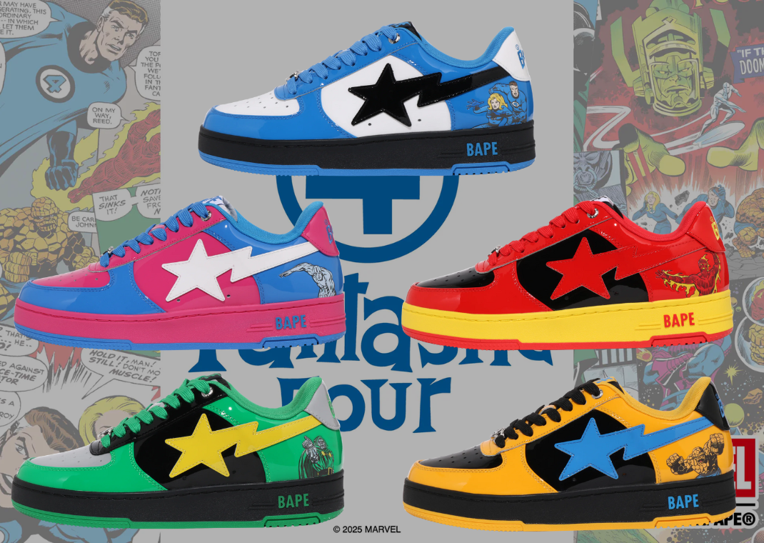 Marvel The Fantastic Four × BAPE BAPE and Marvel Reunite for Fantastic Four BAPE STA Collection