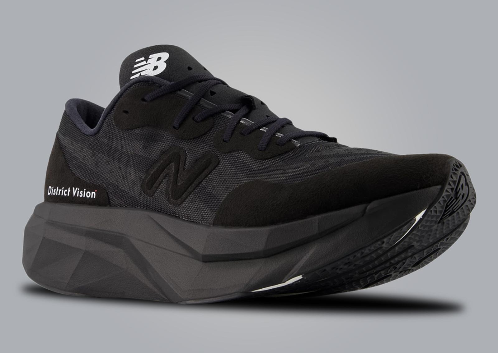 District Vision x New Balance FuelCell Supercomp Elite v4 Black Angle