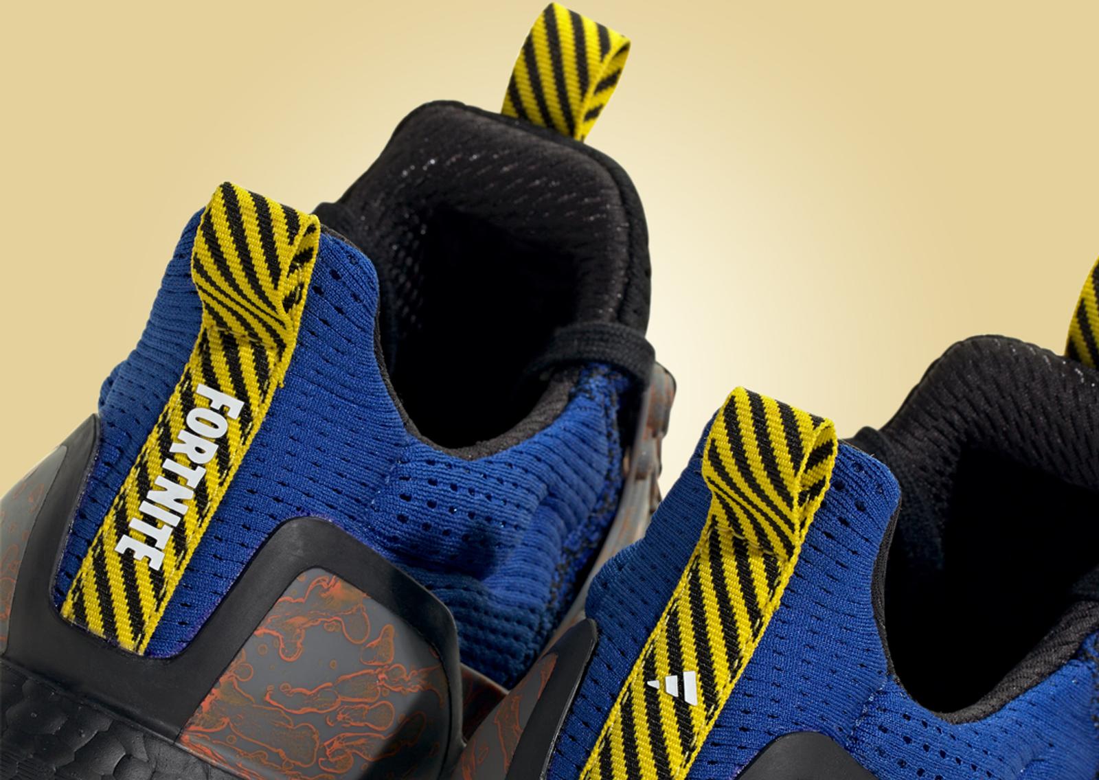 Fortnite x adidas Ultraboost 1.0 Battle Bus Team Royal Blue Heel Detail