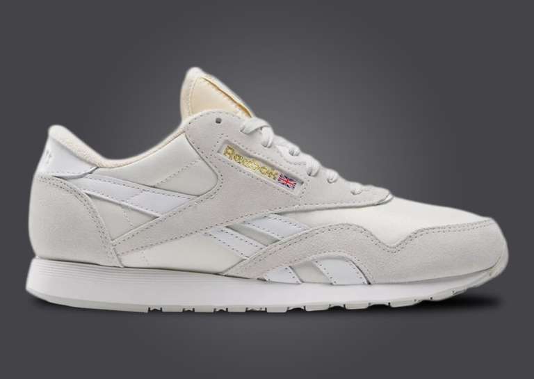 Reebok Classic Nylon Hip-Hop Pure Grey White Right Side Lateral