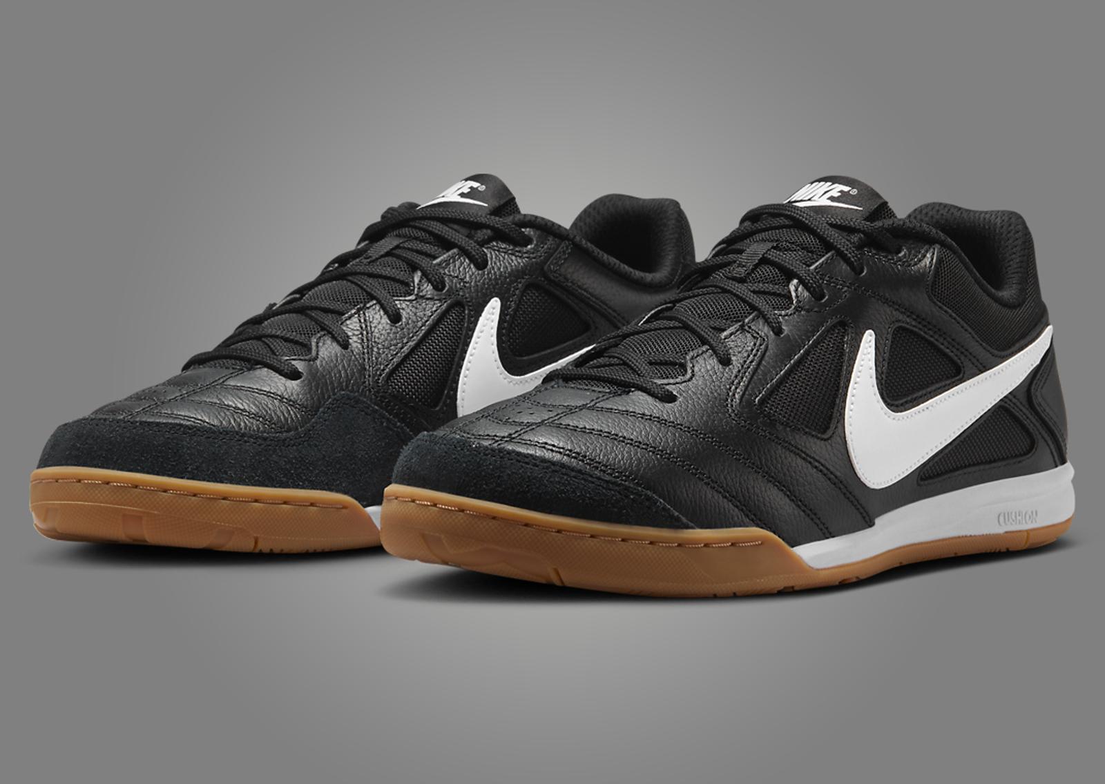 Nike Gato Black White Gum Angle