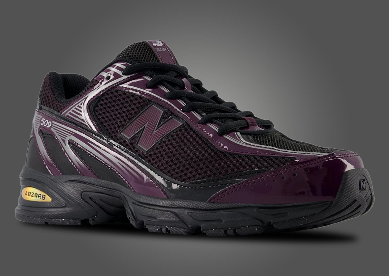 New Balance 509 Plum Brown Black Angle