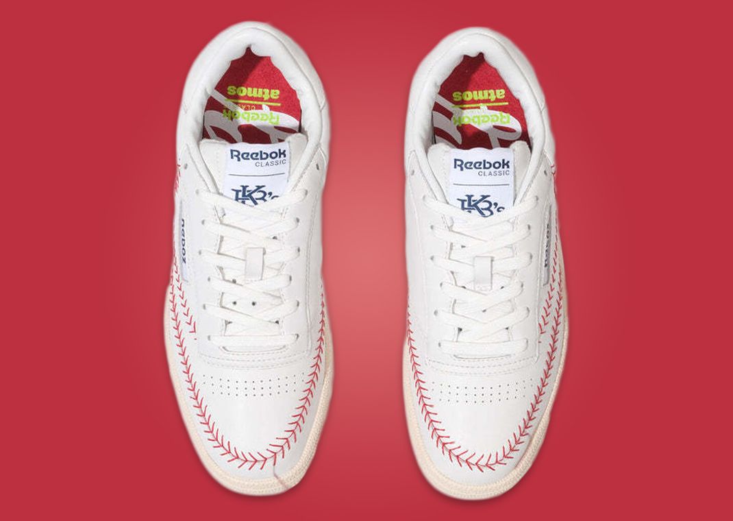 The atmos x Keboz x Reebok Club C 85 Vintage Baseball