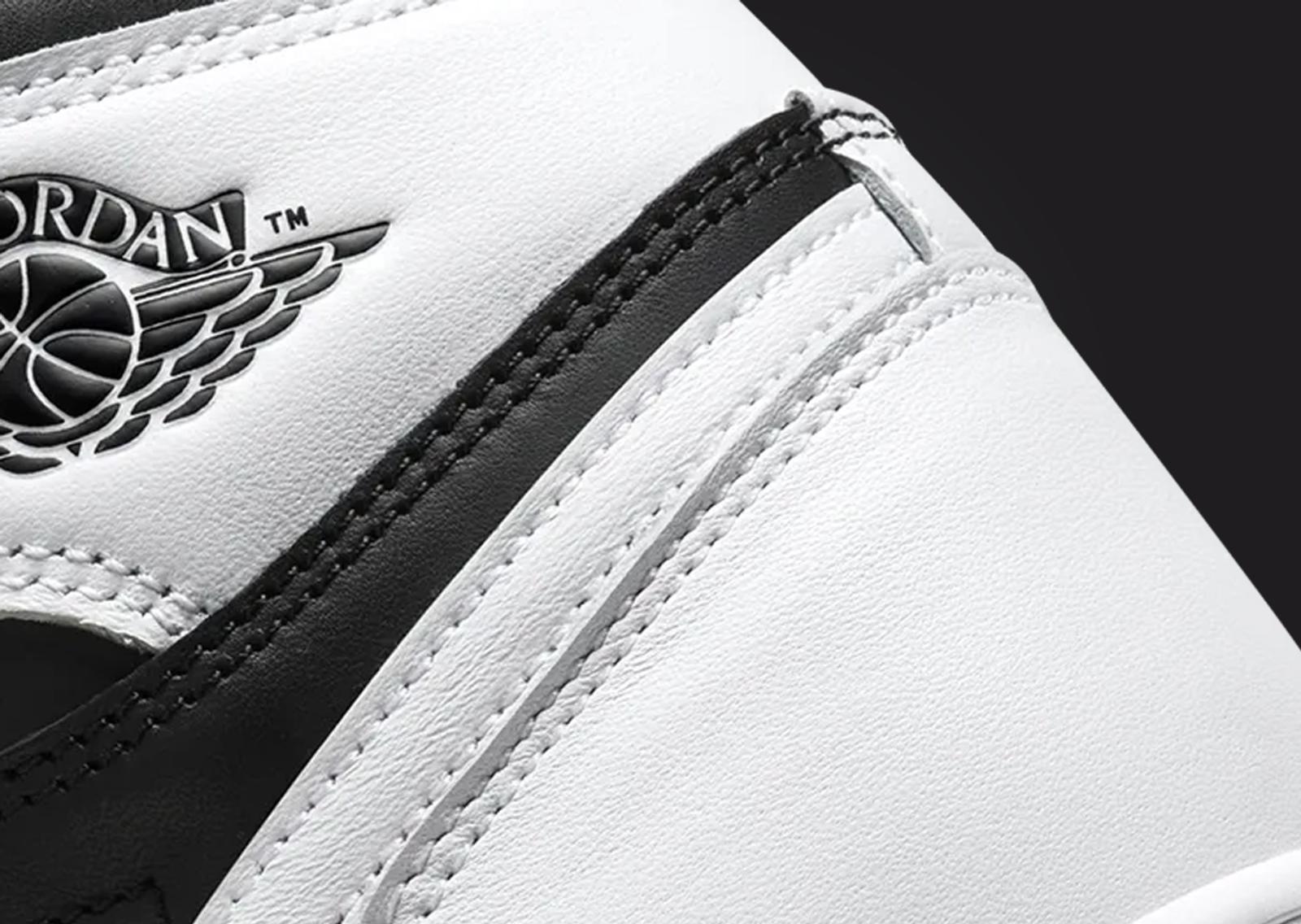 Air Jordan 1 Retro High OG Black White Heel Detail