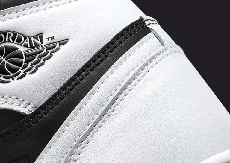 Air Jordan 1 Retro High OG Black White Heel Detail