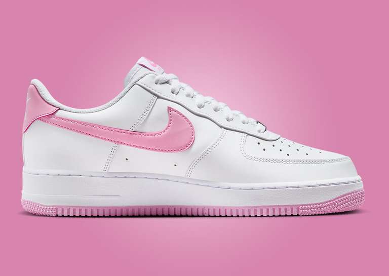 Nike Air Force 1 Low White Pink Rise Medial