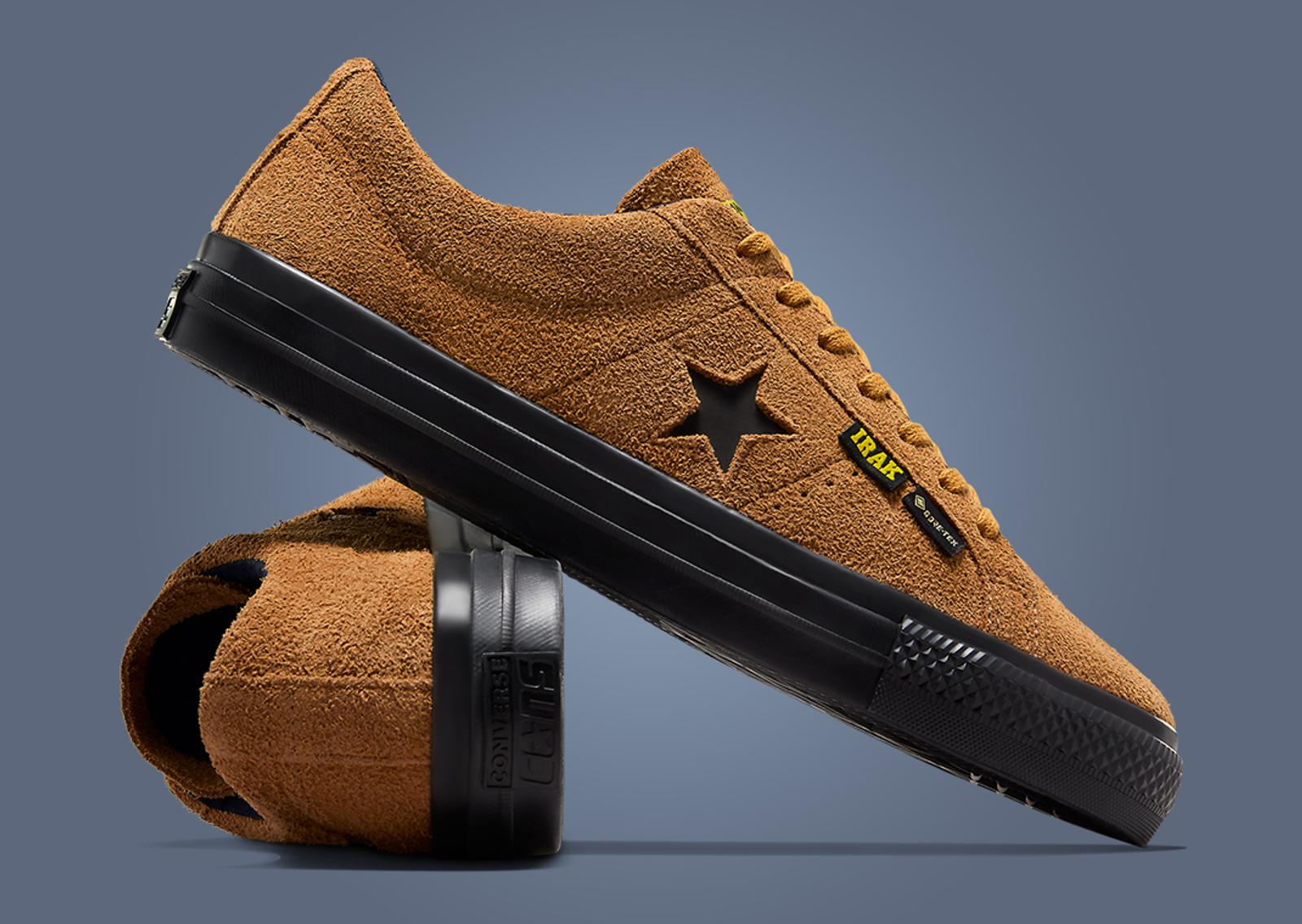 IRAK x Converse One Star Ox GTX Wheat Heel and Lateral