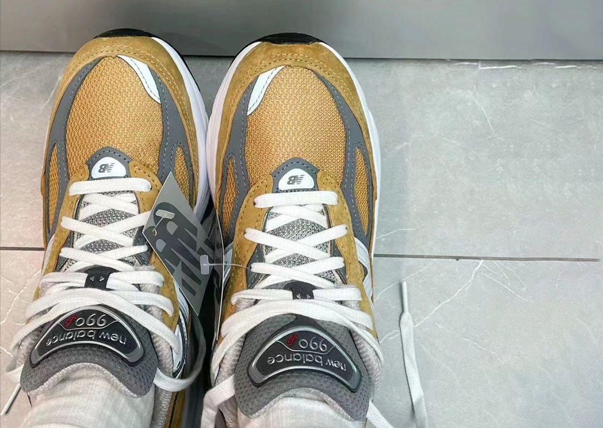 New Balance 990v6 Made in USA Workwear On Foot