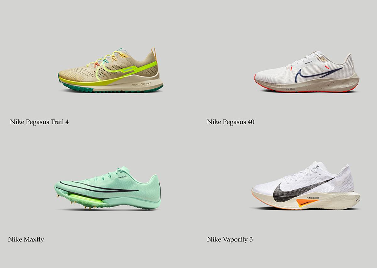 A Portion Of Nike Running's Offerings For 2023