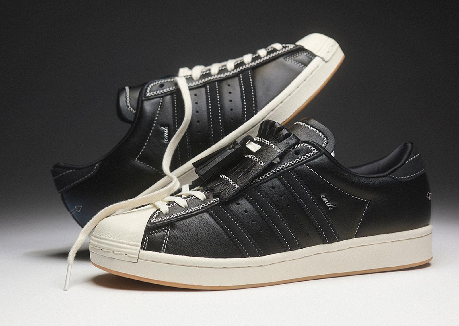 END x adidas Superstar Vintage Tying the Knot Angle