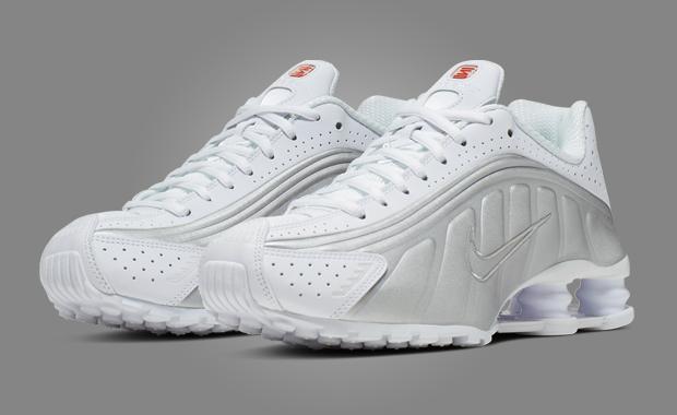 Nike Shox R4 White Metallic Silver (W)