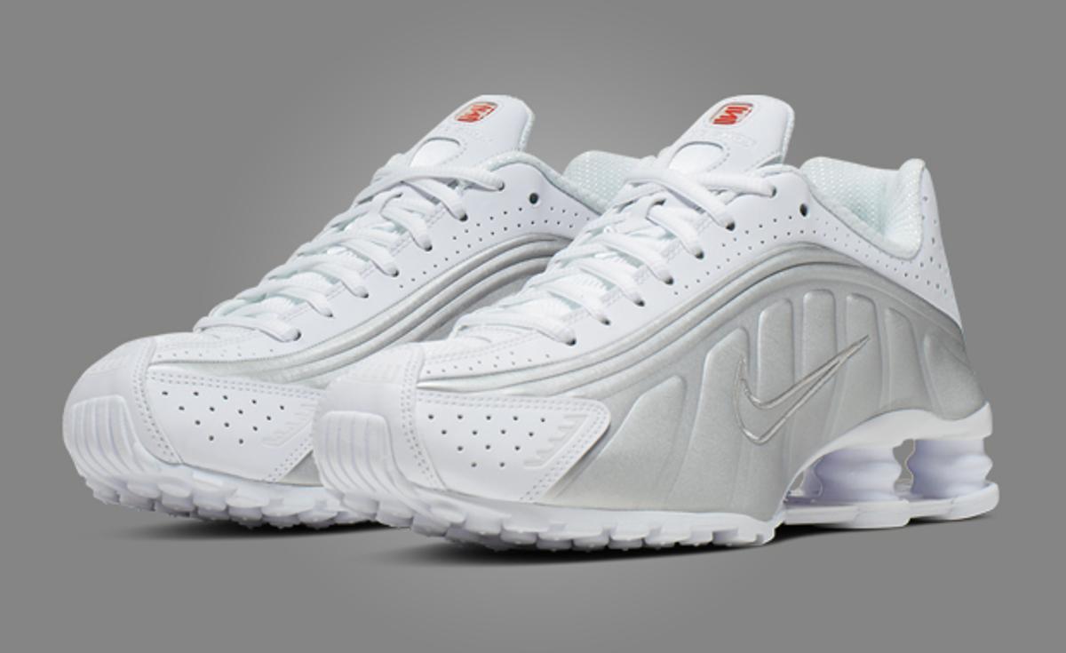 The Nike Shox R4 White Metallic Silver Releases April 2024