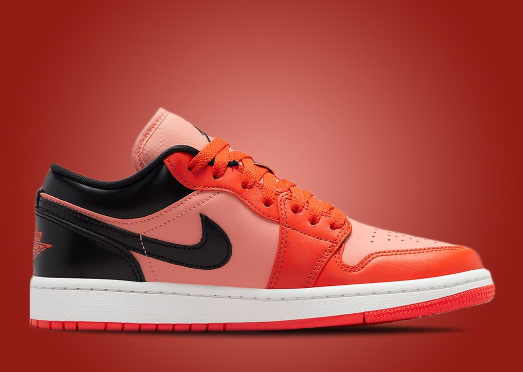 Crimson Bliss And Rush Orange Cover This Air Jordan 1 Low