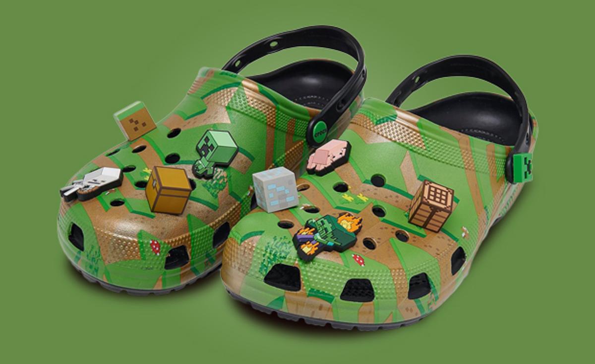 Minecraft And Crocs Bring Mobs And Grass Blocks To Life On The Classic Clog