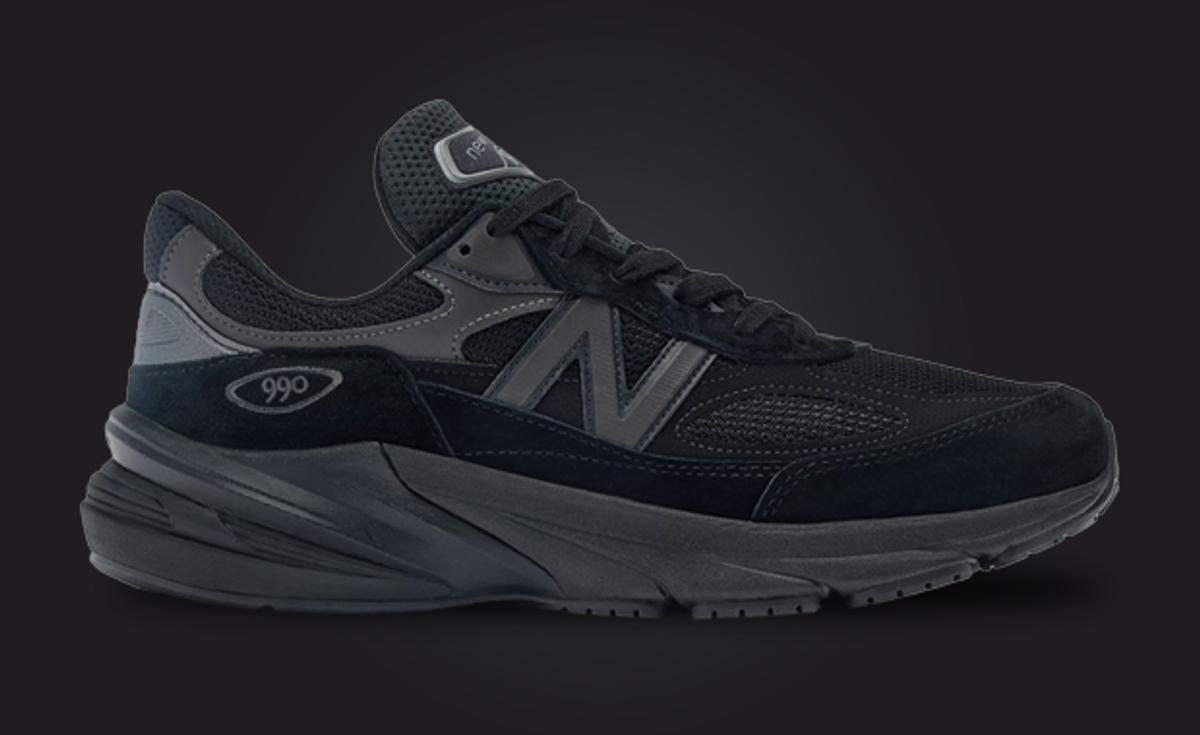 The New Balance 990v6 Made in USA Triple Black Releases Spring 2024