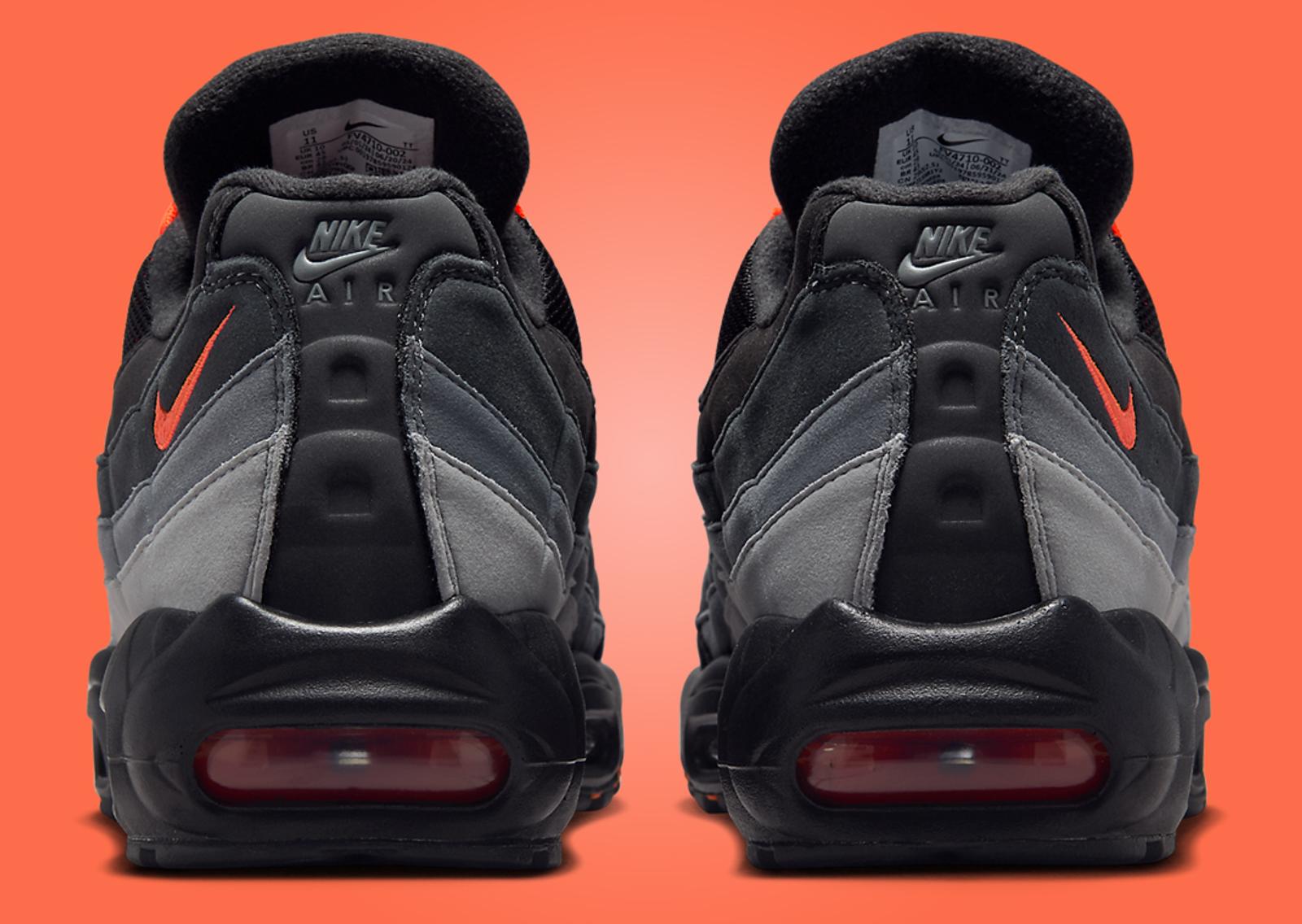 Nike Air Max 95 Black Hyper Crimson Back