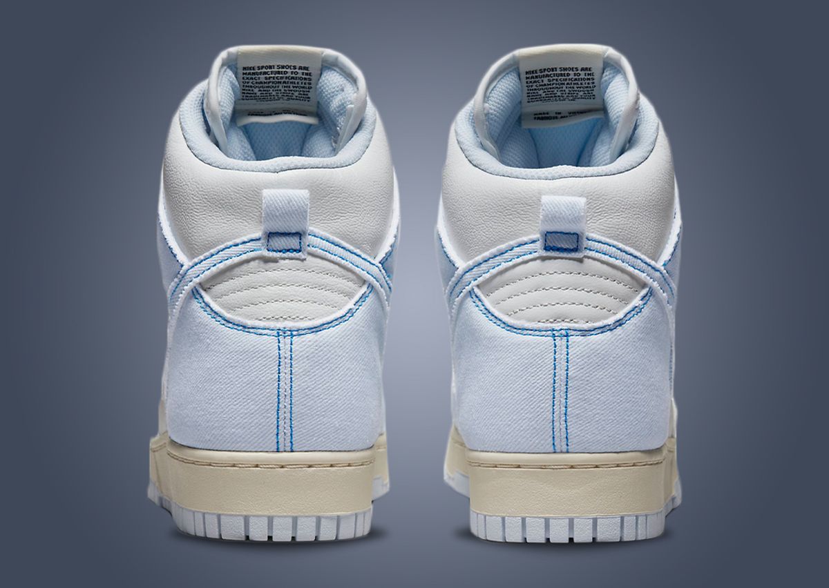 Royal Blue Denim Covers This Nike Dunk High 85