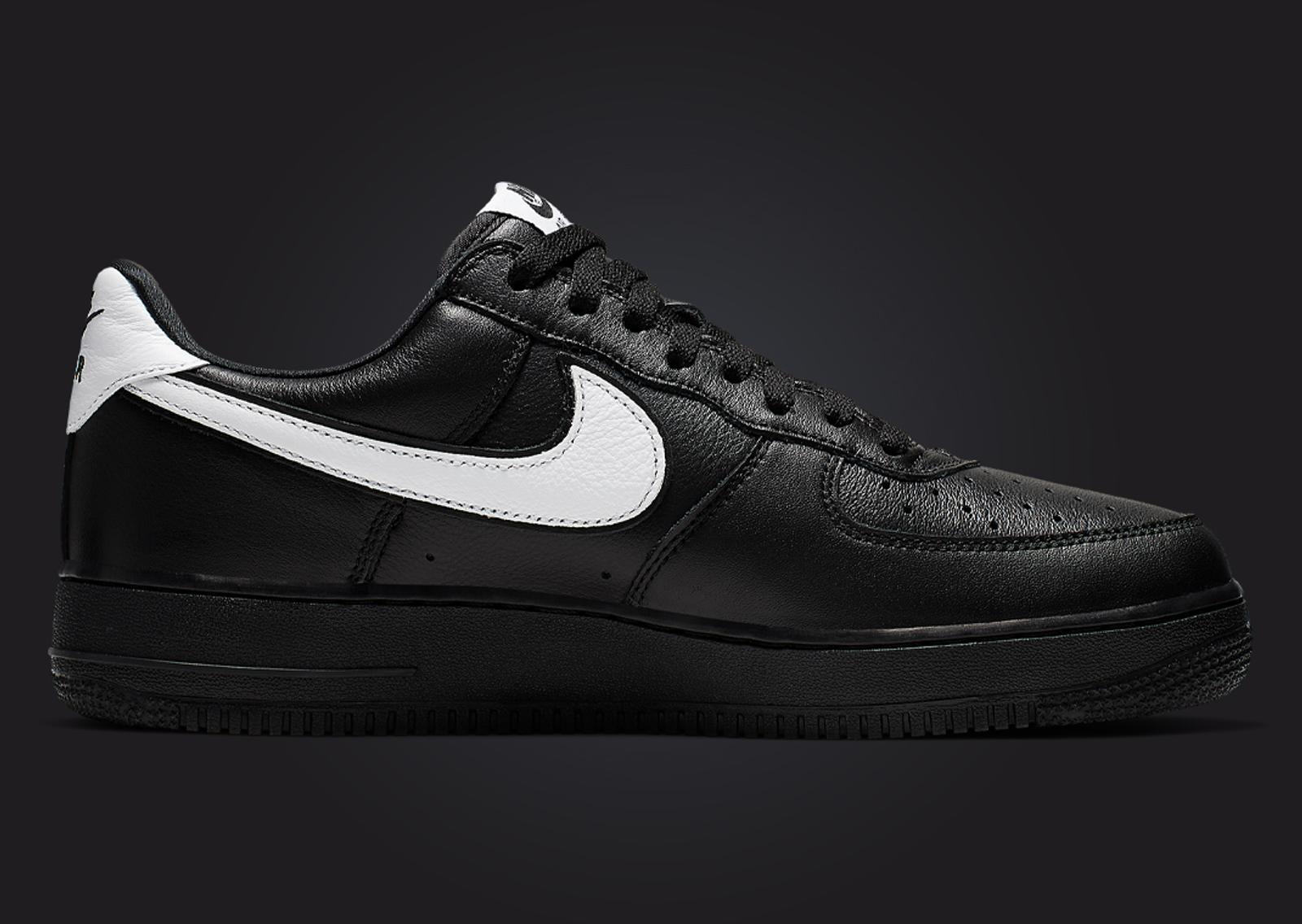 Nike Air Force 1 Low Retro Black White Medial