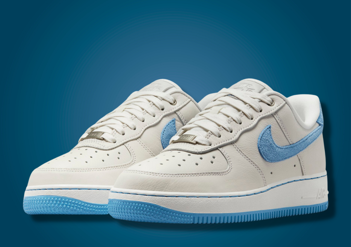 Nike air force sales one white university blue