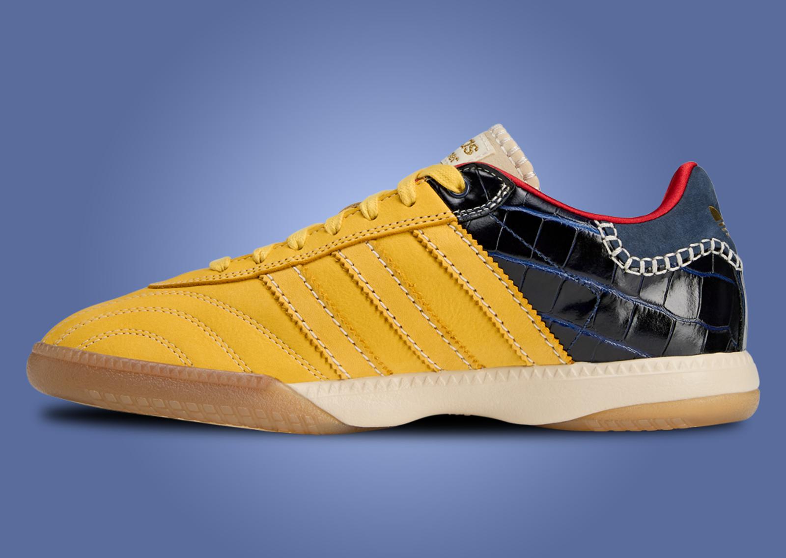 Wales Bonner x adidas Samba Millennium Yellow Navy Medial