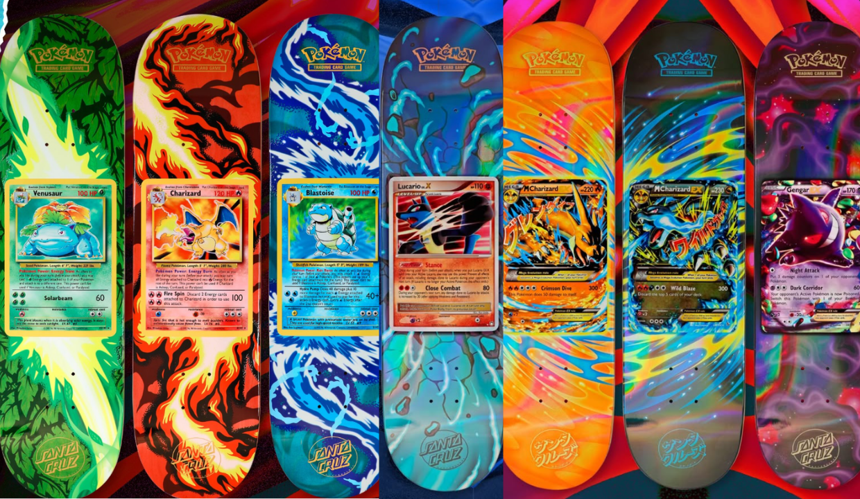 Santa Cruz Skateboards x Pokémon Card Board Collection